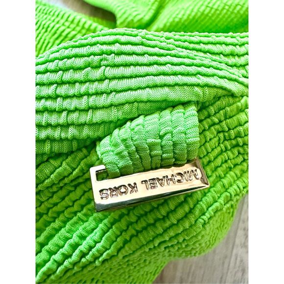 NWT MICHAEL MICHAEL KORS  ONE SHOULDER SIDE CUT OUT ONE PIECE WOMEN SWIMSUIT -Li - Picture 6 of 11